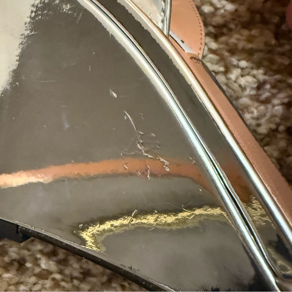 Aquazzura Tati Wedges Silver Size 38.5 - Picture 3 of 5